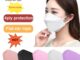 หน้ากากอนามัย ลายการ์ตูน 4D 4 ชั้น หลากสีสัน สไตล์เกาหลี สําหรับผู้ใหญ่ มี 50 ชิ้น