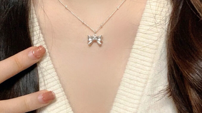 ꒰พร้อมส่ง꒱ ♡ Charlotte Necklace | สร้อยคอโซ่จี้โบว์ | สร้อยคอสไตล์เกาหลี ✩☼