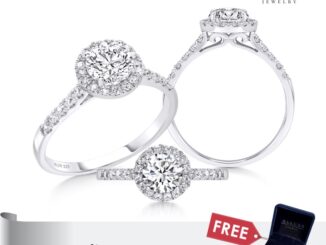 แหวนเงินแท้ 925 ฝังเพชร CZ Swiss diamond   พลอยล้อมบ่าข้าง Allure Jewelry [ Loma ] #AUR060