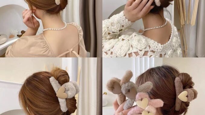 กิ๊บติดผม ผ้ากํามะหยี่ขนนิ่ม ขนาดใหญ่ สไตล์เกาหลี น่ารัก เครื่องประดับ สําหรับผู้หญิง