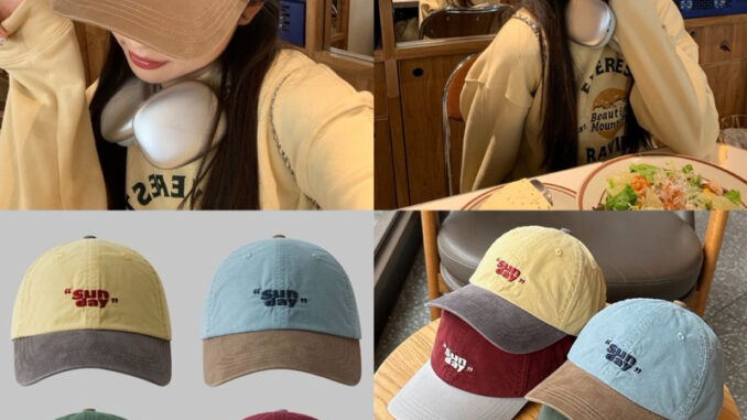 หมวกแก๊ปเบลบอลปัก “Sunday” สีพื้น มี 4 สี