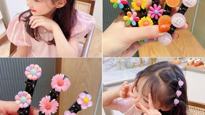 NEW พร้อมส่งร้านไทย  1ชิ้น กิ๊บติดผม2ชั้นลายน่ารัก  กิ๊บติดผม กิ๊บเกาหลี แต่งผม กิ๊บ กิ๊ปทำผม ปิ่น กิ๊ฟติดผมเกาหลีH15