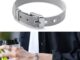 แบรนด์ใหม่ แฟชั่น สร้อยข้อมือ สเตนเลส รูปทรงสายนาฬิกา เรียบง่าย สร้อยข้อมือเหล็กไทเทเนียม สําหรับผู้ชาย และผู้หญิง