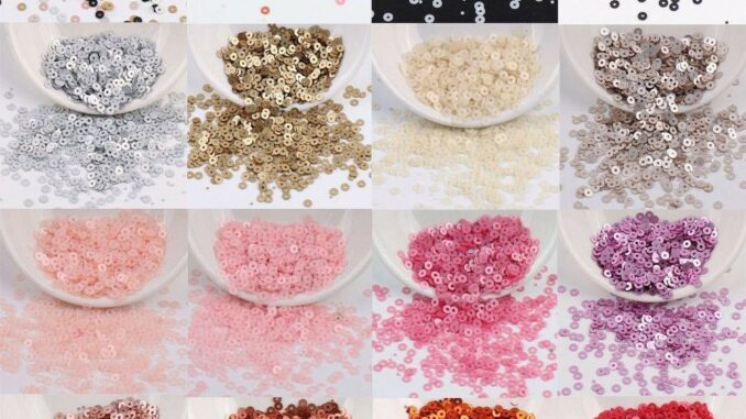 ชุดกลิตเตอร์ เลื่อม ทรงกลม 4 มม. สําหรับตกแต่งเล็บ DIY 2000 ชิ้น