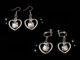Fashion New Personality Harajuku Earrings Music Festival Peach Heart Love Cross Christ Hollow Asymmetric Earrings Earrings
