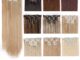 กิ๊บติดผมสังเคราะห์ ยาวตรง อุณหภูมิสูง 16 คลิป 20 สี