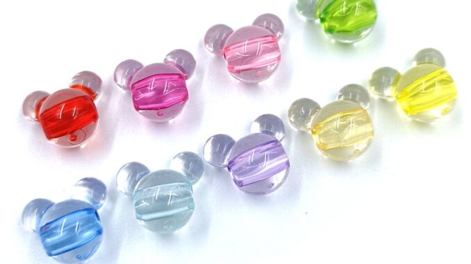 เครื่องประดับผม จี้ลูกปัดอะคริลิคใส ลายการ์ตูนมิกกี้เมาส์ มี 20 ชิ้น เครื่องประดับผม จี้ลูกปัดอะคริลิคใส ลายการ์ตูนมิกกี้เมาส์ มี 20 ชิ้น