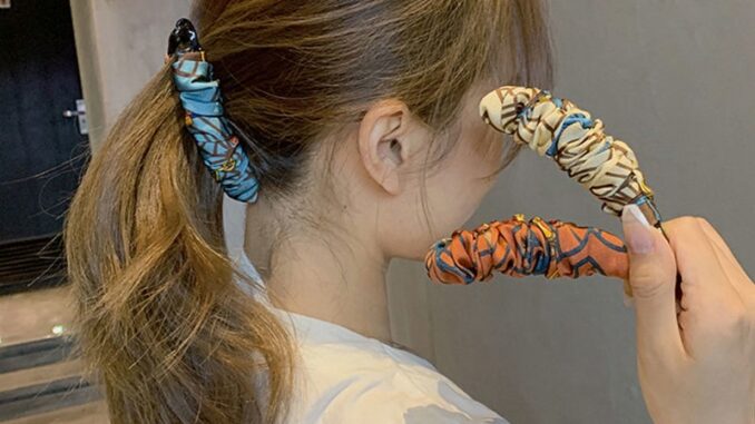 ฺBanana clip Korean กิ๊บกล้วยผ้าลายพิมพ์ รุ่นใหม่ สไตส์เกาหลี
