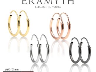 Eramyth Jewelry ต่างหูห่วง เงินแท้ 92.5% ขนาด12 mm รหัส EM-0049  สินค้ามาตรฐานส่งออก พร้อมส่ง