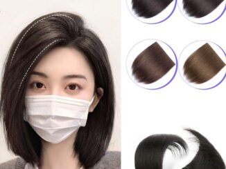 Bluevelvet แผ่นวิกผมสังเคราะห์ แบบหนา สั้น ตรงสูง มองไม่เห็น เครื่องประดับผมปลอม ไร้รอยต่อ สําหรับผู้หญิง