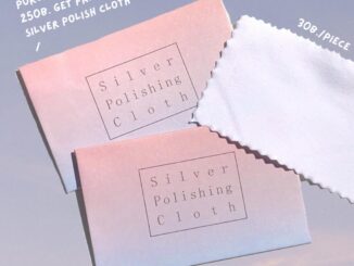 (กรอกโค้ด YAQ6E ลด 60.-) earika.earrings - silver polish cloth ผ้าเช็ดทำความสะอาดเครื่องเงิน