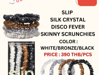 Slip silk crystal disco fever skinny scrunchies แบ่งขาย