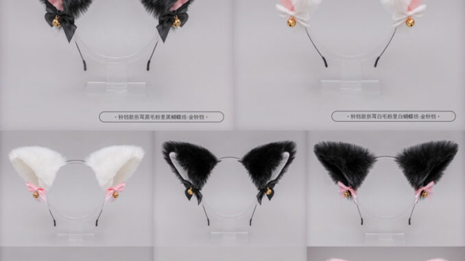 พร้อมส่ง  หูแมว คอสเพลย์ หูสัตว์ ที่คาดผมหูแมว หูแมวไซส์ใหญ่ tiktok