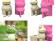 แม่พิมพ์ซิลิโคนเรซิ่น อีพ็อกซี่ รูปกบน่ารัก สําหรับทํากระถางดอกไม้ DIY