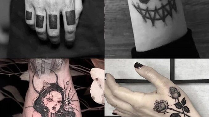 สติกเกอร์รอยสักชั่วคราว กันน้ํา ลายดอกกุหลาบ เซ็กซี่ สีดํา สําหรับผู้หญิง และผู้ชาย จํานวน 1 แผ่น