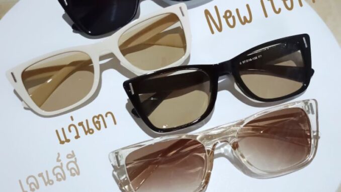New Item 97110 แว่นตาแฟชั่น แว่นตากันแดด เลนส์สี สีมินิมอลสุดๆ [[ร้านในไทย??สินค้าพร้อมส่ง]]
