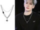 พร้อมส่ง สร้อยคอโลหะสไตล์ฮิปฮอปที่แจ็คสันหวังใส่ jackson wang NL265