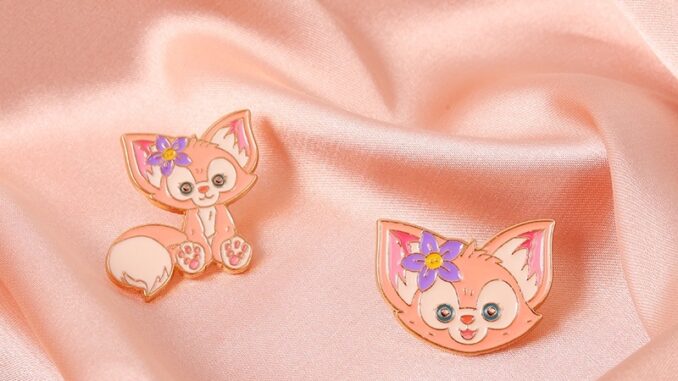 เข็มกลัด รูปกระดิ่งสุนัขจิ้งจอกน่ารัก สีชมพู เครื่องประดับ ของขวัญสําหรับเด็ก เพื่อน