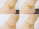 สร้อยข้อเท้า ประดับลูกปัด ระฆังทอง 24k แบบสองชั้น แฟชั่นสําหรับผู้หญิง