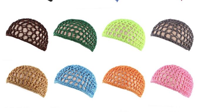 Fancyqube ผ้าโพกหัว ผ้าตาข่ายถักโครเชต์ สีพื้น สําหรับผู้หญิง