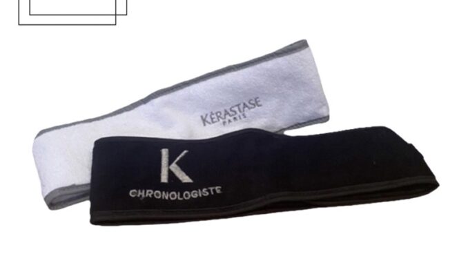 KERASTASE ผ้าคาดผม คาดศรีษะ เวลา แต่งหน้า และหมักผม แบบแถบเวลโคร