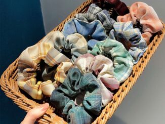【พร้อมส่ง】ยางรัดผม ลายสก๊อต ขนาดใหญ่ สไตล์เกาหลี เรียบง่าย แฟชั่น สําหรับผู้หญิง