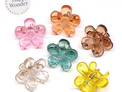 2 ชิ้น  กิ๊บติดผม ดอกไม้เล็ก 2 - 2.5cm กิ๊บหนีบผม เนื้อด้าน แบบใส น้ำหนักเบา  สีสวยน่ารัก
