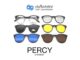 PERCY แว่นสายตาทรงหยดน้ำ TR2278-C2 size 56 พร้อมคลิปออนกันแดด 5 ชิ้น By ท็อปเจริญ