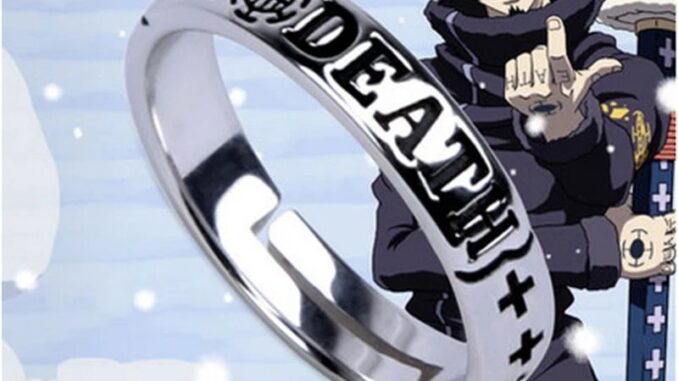 แหวนเงินสเตอร์ลิง 925 คอสเพลย์อนิเมะ One Piece Limited Luffy Death Hat Trafalgar Law Portgas D Ace ของขวัญ