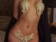 Overseas novel pattern diamond body chain European and American sexy INS female blogger same body chain set chain XO7B