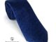 Giorgio Del Sarto Silk Necktie 7.5 cm Navy Blue with Fabric Texture เนคไทผ้าไหมสีน้ำเงินมีเท็กเจอร์