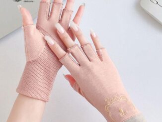 Fuzou ถุงมือกันแดด ฤดูร้อน ถุงมือขี่จักรยาน ถุงมือป้องกันรังสียูวี ถุงมือตาข่าย ถุงมือขับรถผู้หญิง ถุงมือ
