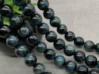 Deep Blue Tiger Eye Beads สีน้ำเงินเข้มเสือตาลูกปัดหินรอบ 4-16 มิลลิเมตรพลอยหลวม Spacer DIY ขายส่ง