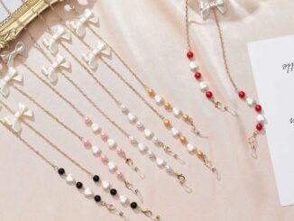 สายโซ่คล้องคอ ประดับไข่มุก ป้องกันการสูญหาย สําหรับแว่นตา หน้ากาก