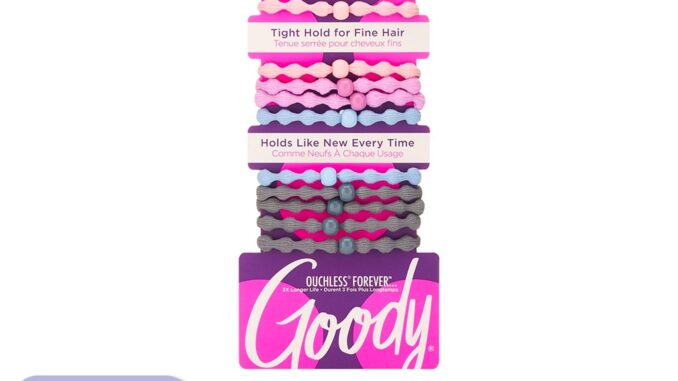Goody ยางรัดผม 18035 ขนาด 4 มม. 4 MM Forever Asst Color 10CT - คละสี  (10 ชิ้น)