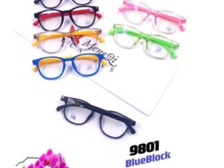 แว่นตากรองแสงเลนส์บลูบล็อกเด็ก สีสันสดใสกรอบทรงแฟชั่น รหัส9801