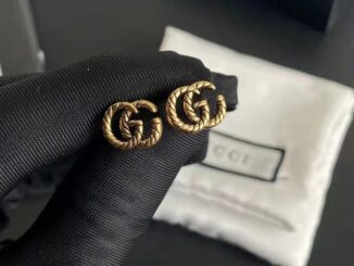 ต่างหูสตั๊ด รูปตัว G คู่ ขนาดเล็ก แบบเรียบง่าย สไตล์คลาสสิก เรโทร