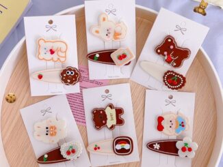 Cute 039 กิ๊บติดผม กิ๊บหนีบผมการ์ตูน coffee&milk 2 ชิ้น/แพ็ค