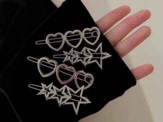 COD❤️พร้อมส่งกิ๊บติดผมสีเงินรูปดาวห้าแฉกลายหัวใจสไตล์ญี่ปุ่นน่ารักนักเรียนสำหรับผู้หญิงเครื่องประดับผม-a.one