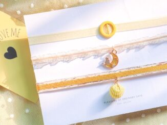 เครื่องประดับ สร้อยคอโชคเกอร์ สีเหลือง แฟชั่นฤดูใบไม้ผลิ และฤดูร้อน สไตล์ญี่ปุ่น สําหรับผู้หญิง