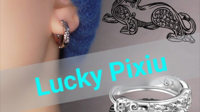 [Lucky Pixiu Earrings] ต่างหูเข็มเงิน 925 รูปไม้กางเขน ไม่ซีดจาง สไตล์เกาหลี ญี่ปุ่น แฟชั่น สําหรับผู้ชาย