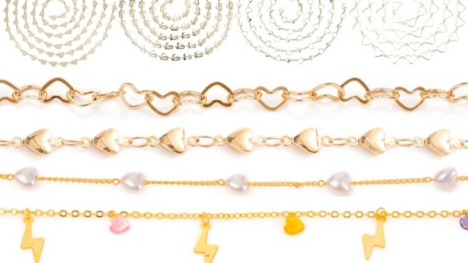 Beebeecraft สายโซ่ทองเหลือง ชุบทอง 18K ยาว 1~5 ม. ไร้ตะกั่ว แคดเมียม สีโรสโกลด์ สีไม่เชื่อม