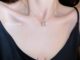 Drejew สร้อยคอโซ่ทอง 18K จี้ตัวอักษร ประดับเพทาย สไตล์เกาหลี เรียบง่าย ระดับไฮเอนด์ เครื่องประดับแฟชั่น