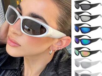 Steampunk แว่นตากันแดด futuristic กีฬา Y2K เฉดสี