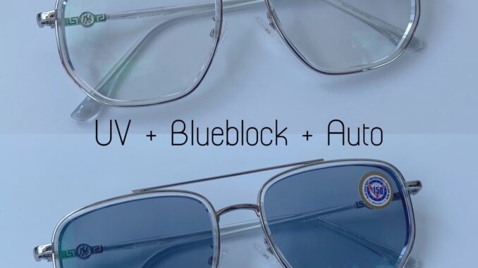 แว่นสายตาสั้น บลูออโต้ 3in1 Anti Blue Auto มัลติโค้ด ออกแดดเปลี่ยนสี 7007AB