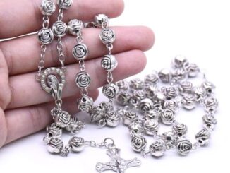 pri Pearl Rosary Beads Rosary Necklace Catholic Prayer Silver Beads High Quality