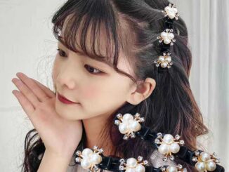 กิ๊บติดผมถักเปีย ประดับไข่มุก ดอกไม้ หรูหรา เครื่องประดับแฟชั่น สําหรับผู้หญิง