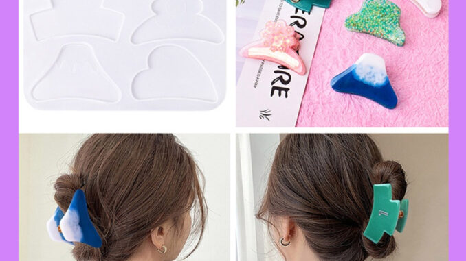 Siy แม่พิมพ์ซิลิโคนอีพ็อกซี่ UV สําหรับทํากิ๊บติดผม DIY