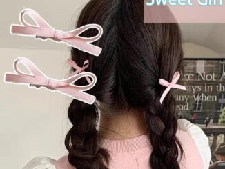 กิ๊บติดผมโบว์ สไตล์เกาหลี / ริบบิ้นบัลเล่ต์ หวาน โบว์ กิ๊บติดผมหน้าม้า / เครื่องประดับผม สําหรับผู้หญิง