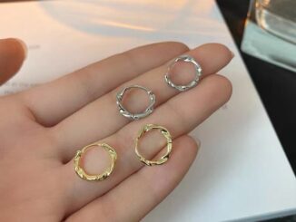 If 1 คู่ เรขาคณิต ไม่สม่ําเสมอ บิด โมบิส ห่วง ต่างหู สําหรับผู้หญิง ที่เรียบง่าย เรขาคณิต วงกลม สีเงิน ต่างหู ปาร์ตี้ ของขวัญ เครื่องประดับแฟชั่น hye